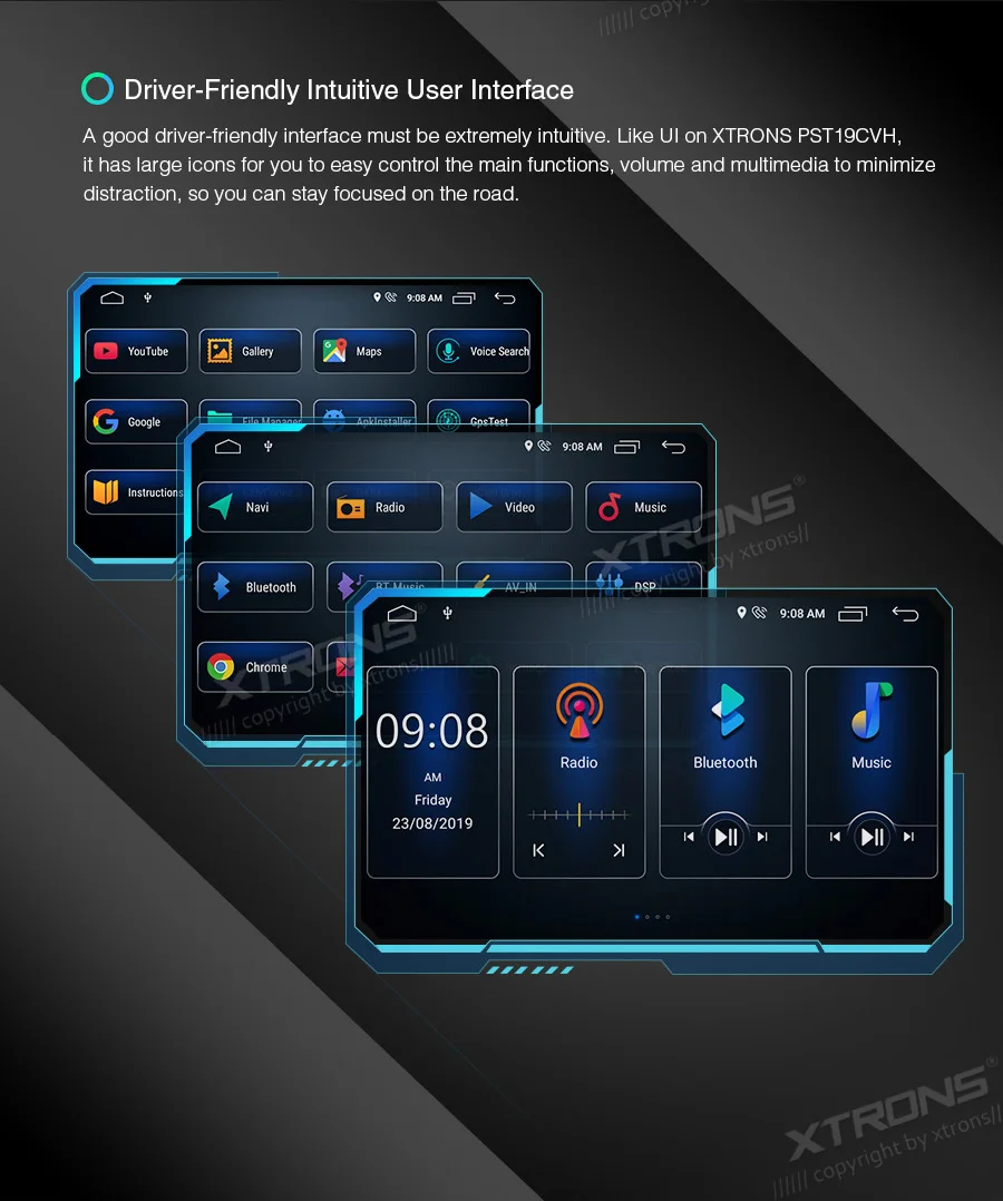 XTRONS 10,1 ''ips Android 9,0 DSP Автомобильный мультимедийный стерео радио плеер для HONDA CR-V CRV 2012 2013- gps навигация без DVD