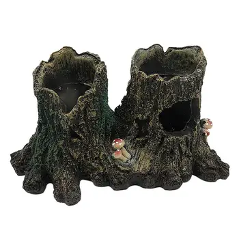 

Aquarium Underwater Wide Holes Tree Branches Moss Stump Sculpture Fish Tank Landscape Ornament Resin Desktop Decoration