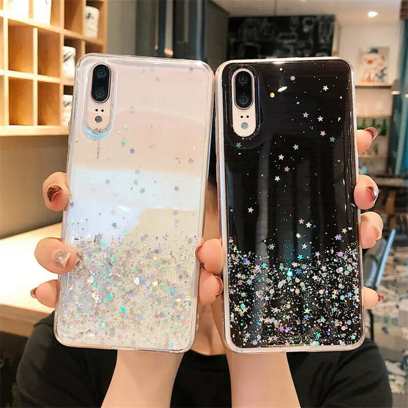 Для samsung Galaxy A20 A20E A30 A40 A50 A60 A70 чехол Блестящий кристально чистый Мягкий Силиконовый ТПУ гелевый Чехол-бампер для телефона