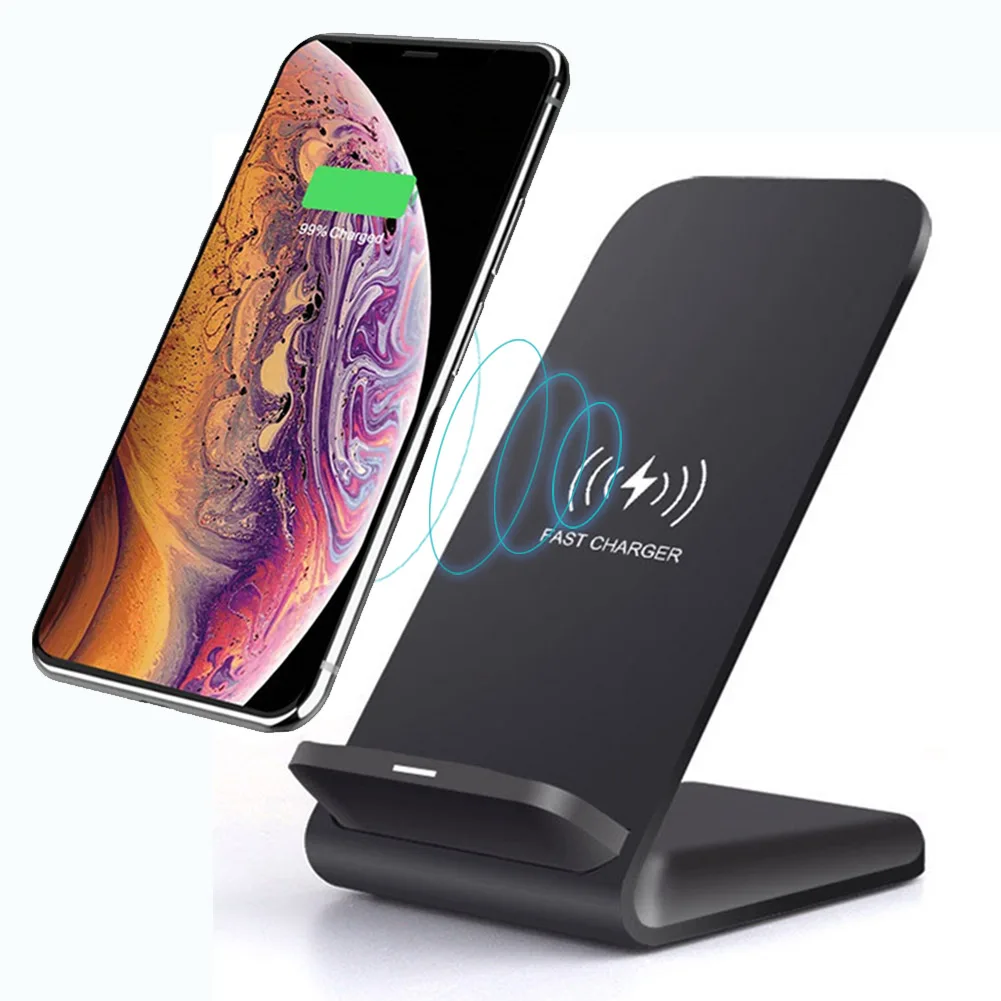 Jetjoy 15 Вт Qi Беспроводная зарядная подставка для iPhone 11 Pro Max X XS 8 XR для samsung S9 S10 S8 S10E быстрая Беспроводная зарядная станция