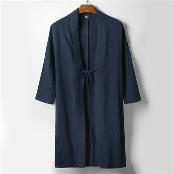 

JAYCOSIN Mens Winter Casual long coat Solid Color Long Sleeve Lacing Outwear Loose Overcoat large size coat for male jacket 929