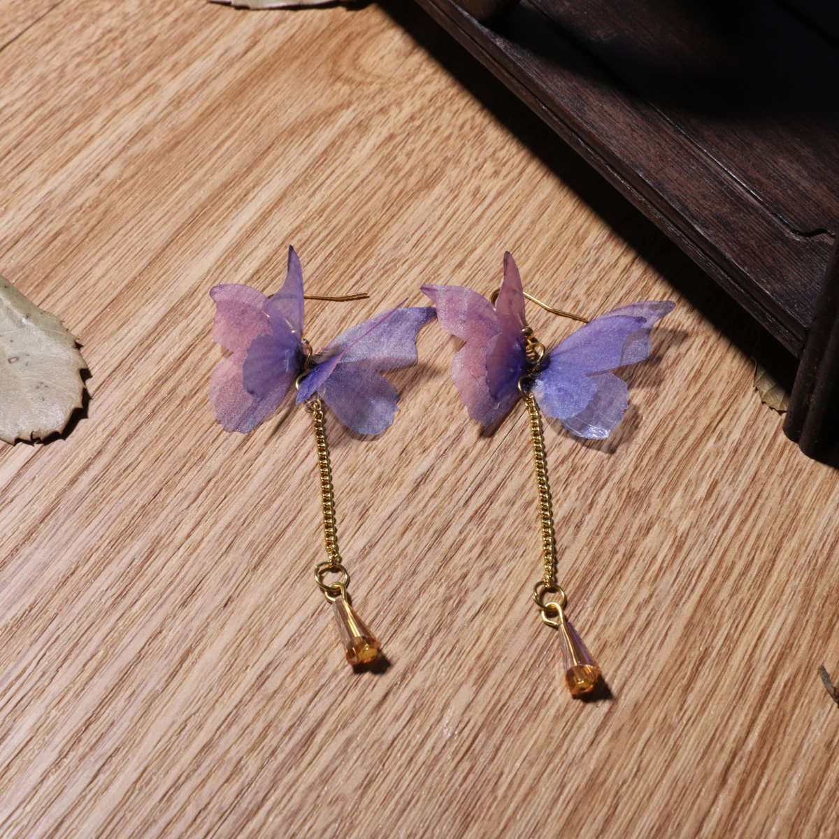 10/20 stücke Garn Schmetterling Flügel Charms Anhänger Anschlüsse für DIY Ohrring Hand Made Material Handwerk Schmuck Machen Zubehör – Detail 7