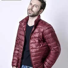 Осенняя и зимняя Ультралегкая мужская куртка гусиное перо плюс размер повседневная укороченная куртка мужская пуховая куртка