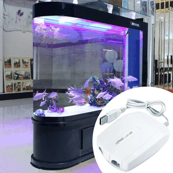 

USB Rechargeable Adjustable Fish Tank Oxygen Increase Silicone Tube Durable Home Air Pump Kit Aquarium Single Dual Ooutlet Quiet