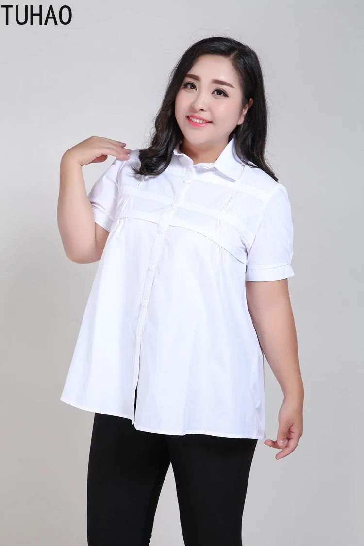 TUHAO, осенне-зимняя Модная рубашка, блузки, топ размера плюс 9XL 8XL 7XL 6XL, Женская хлопковая Повседневная Блузка с длинным рукавом, топ WSFS