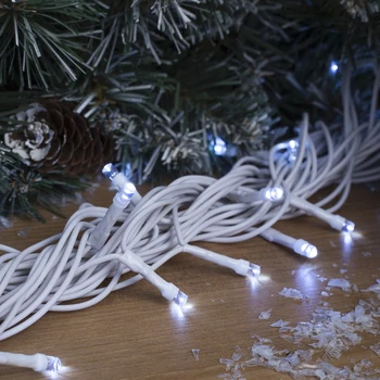 

Garland "Thread" 10 m, IP44, UMS, white thread, 100 LED, white glow, 220 V