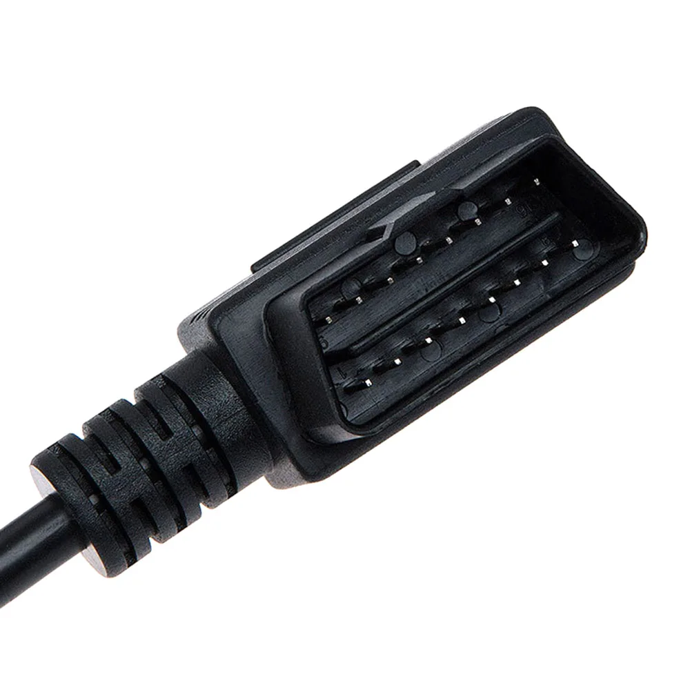 Портативный L Форма OBD2 16Pin кабель удлинитель один расколотым-два подключения адаптера 16-контактный диагностический кабель для OBD Интерфейс моделей автомобилей