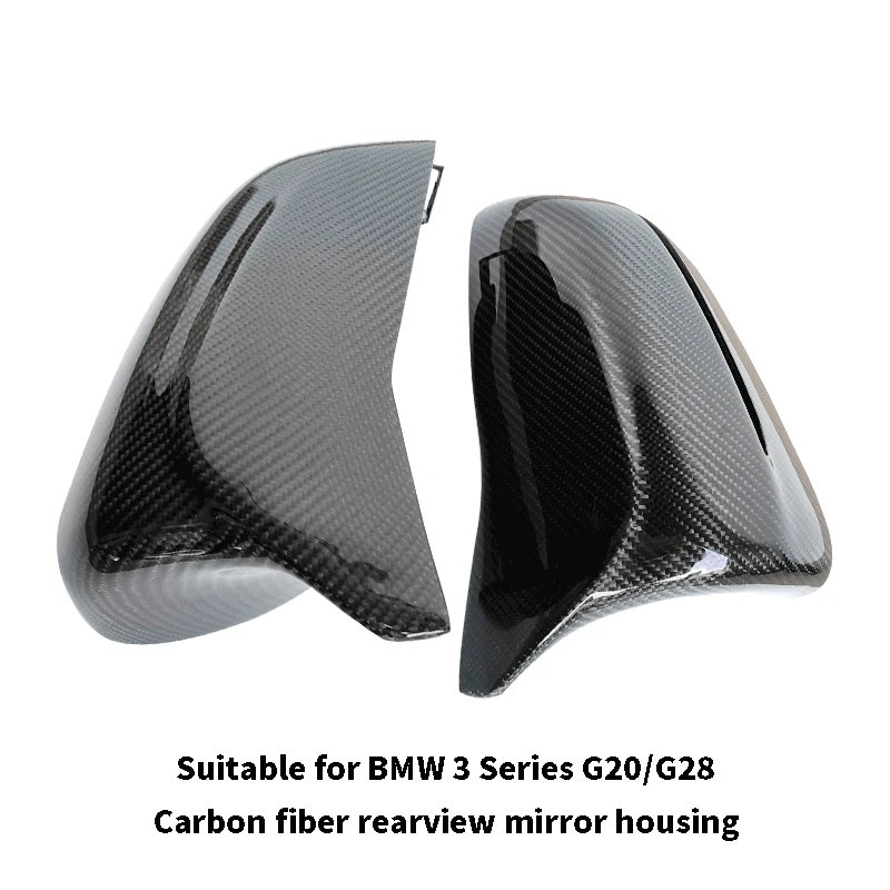 

For BMW 3 Series G20 G28 Rearview Mirror Carbon Fiber 1 Pair Replace Type Carbon Fiber Cover Ox Horn Shape Mirror Parts