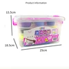 24 Color Slime Supplies Gifts For Kids Soft Clay DIY Kit Sensory Play Stress Relief Toy Stretchy Soft Tool Creative For Kid Gift 6