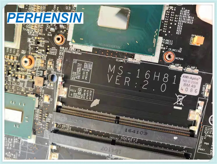 MS-16H8 для MSI GS60 Материнская плата ноутбука MS-16H81 REV: 2,0 cpu sr32k m2200m 17P-Q3-A1 видеокарта работы