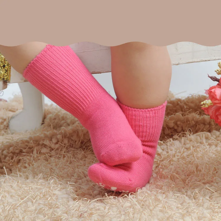 Детские носки хлопковые носки-башмачки для маленьких девочек дышащие дезодорирующие нескользящие носки для мальчиков простые милые белые носки