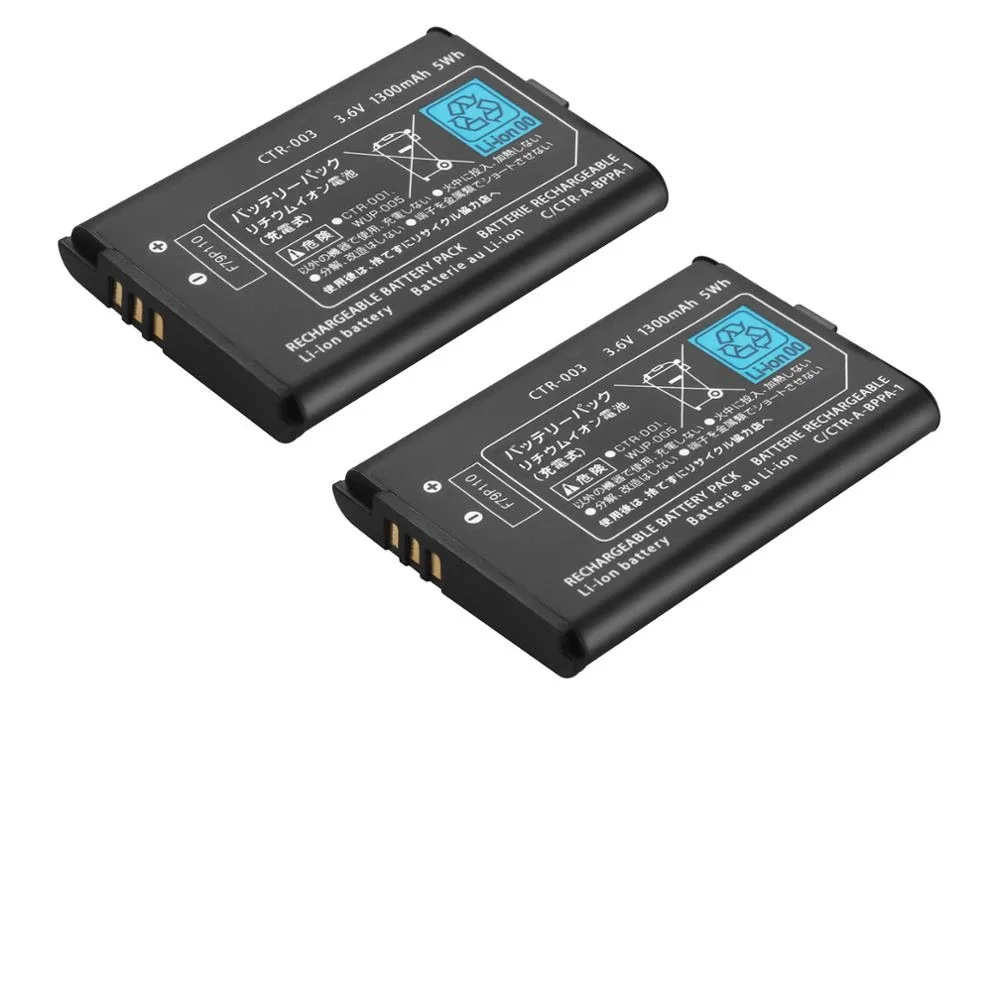 Bateria Ctr003 para Nintendo Switch Pro Controlador sem Fio 2ds xl 3ds Ctr-001 Jan-001 Min-ctr-001 Pcs 1300mah