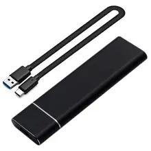 

M2 SSD Case M.2 NVME PCIe To USB3.1 GEN2 M Key Solid State Disk Enclosure Adapter For 2280 Type-C SSD Case Box Hard Disk Box