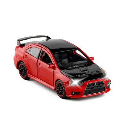 1/32 JACKIEKIM Mitsubishi Lancer EVO X 10 BBS RHD с черной крышей литая модель автомобиля игрушки для детей Подарки для мальчиков - Цвет: G