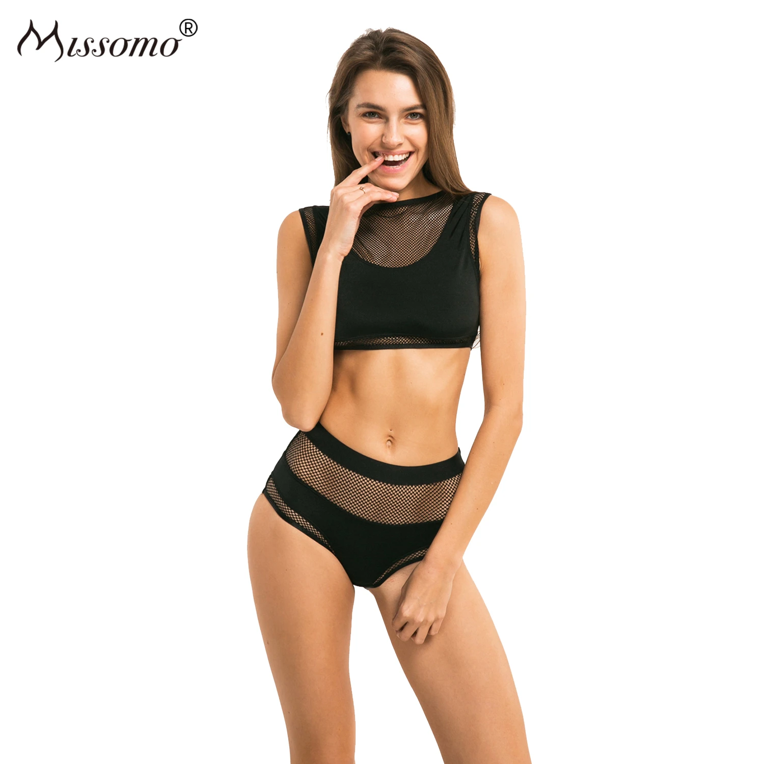 

Missomo Ultra-thin Cup Without Rim Mesh Splicing Vest Bra