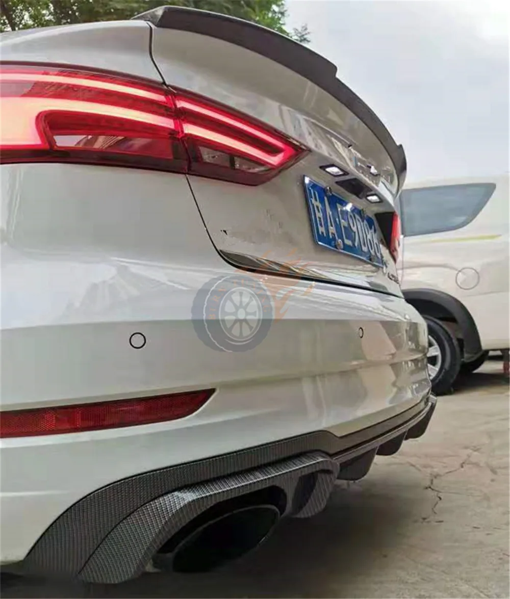 Идеальный фитинг для заднего диффузора RS3 для A3- Sport Edition хэтчбек только с выхлопами из нержавеющей стали