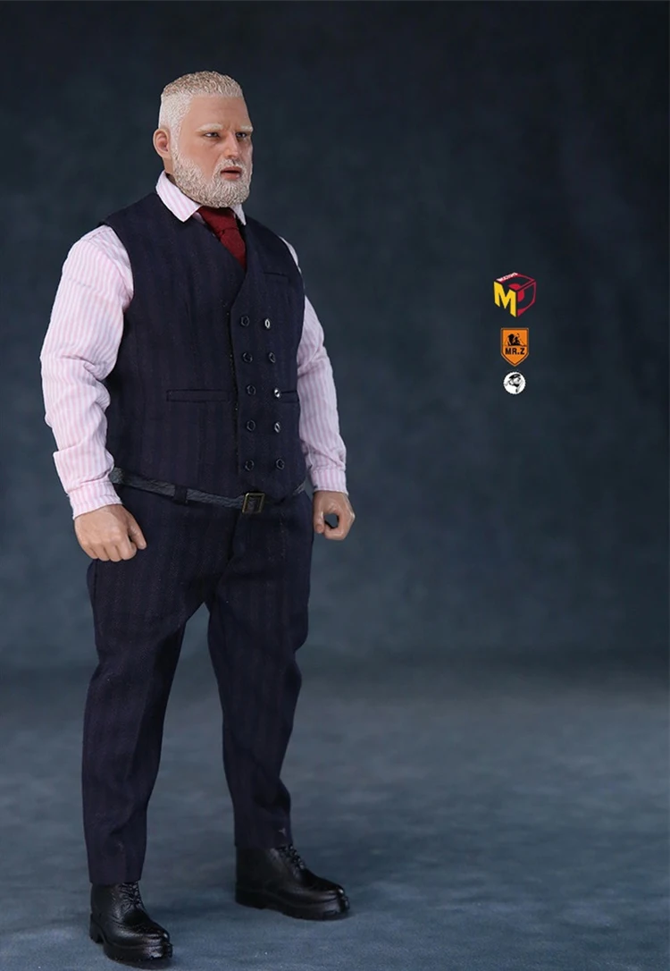Коллекционный MCC019 1/6 полный комплект Mr. Z мини гардероб дакси костюм версия головы тела одежда обувь черный/серый цвет фигурка кукла