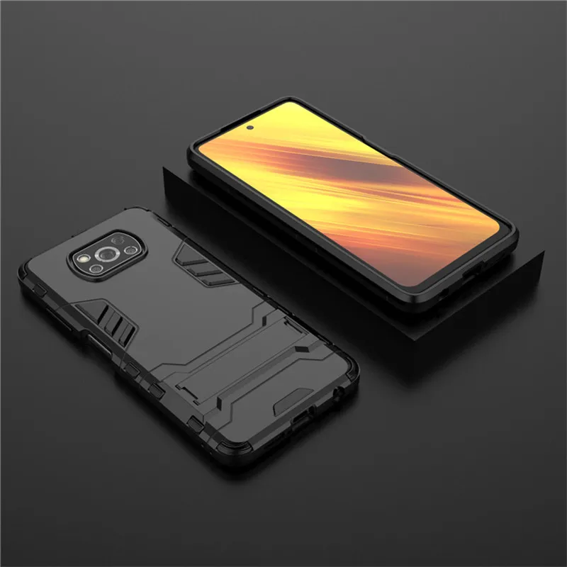 Для Xiaomi POCO X3 NFC F2 Pro чехол противоударный броня бампер на заднюю панель для телефона Pocophone NFC|Бамперы| |