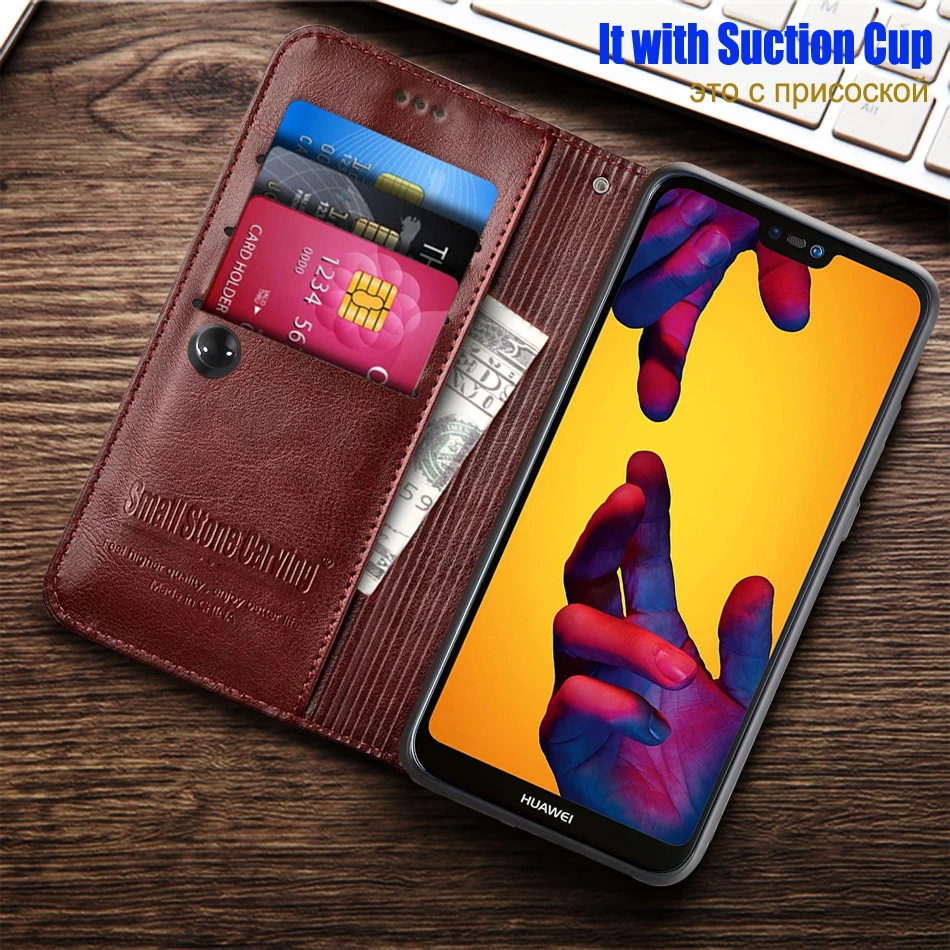 Phone Case Leather Huawei P20 Lite Flip Crocodile Texture
