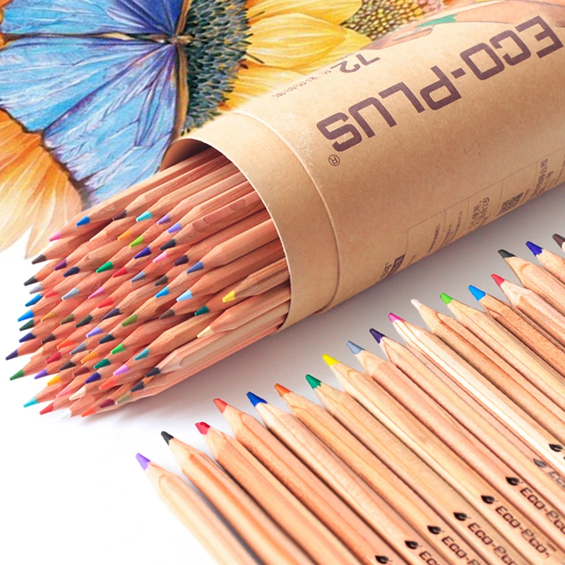 Wooden coloring pencils