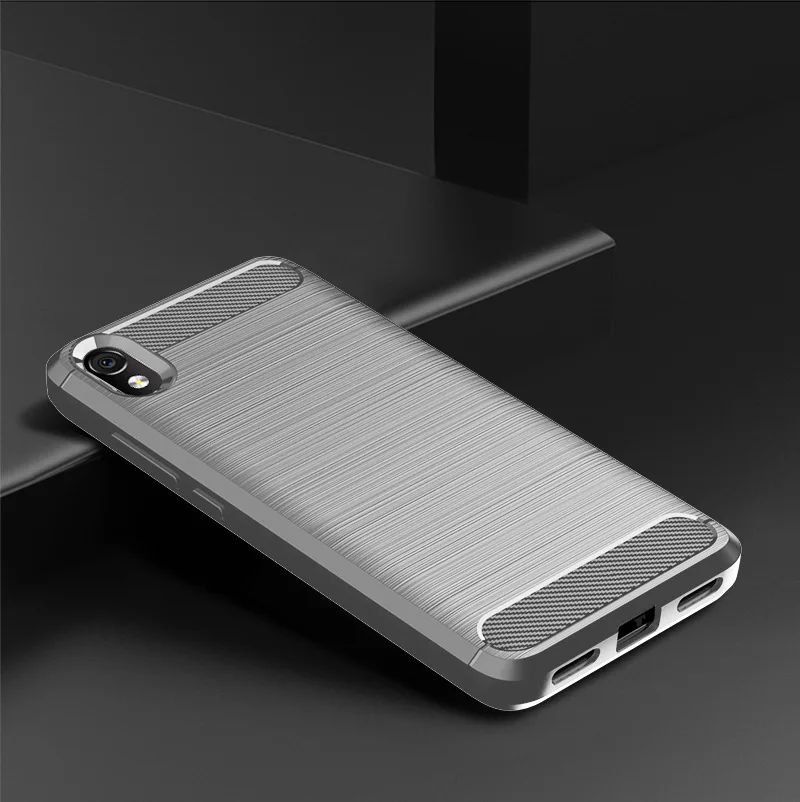 Чехол для Xiaomi Redmi 7A из матового углеродного волокна, мягкий ТПУ Силиконовый противоударный чехол для телефона для Xiaomi Redmi 7A, чехол для телефона в виде ракушки
