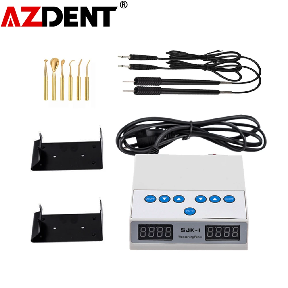 Dental Lab Electric Wax Carving Pen Carver Knife 6 Tips+2 Pens AC100