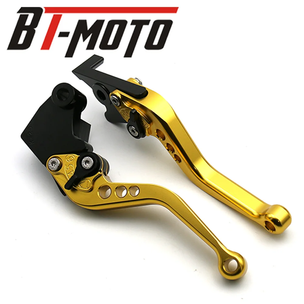 MT07 MT09 ЧПУ Короткие/Длинные сцепные рычаги для Yamaha FZ1 фазер FZ6R FZ8 XJ6 FZ6 MT-07 09 FZ-09 XSR700 XSR900 - Цвет: short gold