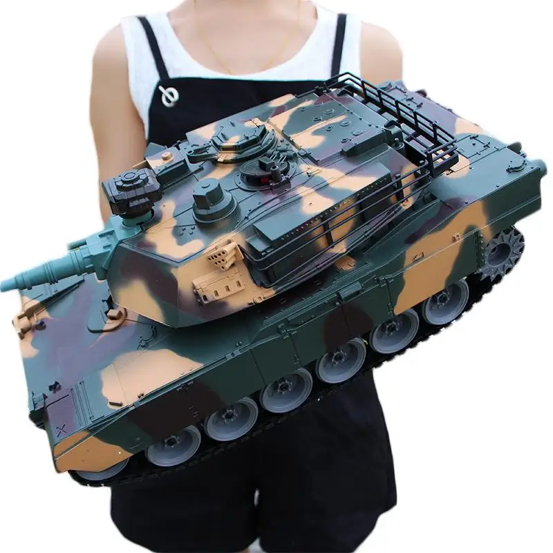 

RCtown Remote Control Tank Model Toy Military War RC Battle Tank Launching Metal RC Vehicle Toy for for kids children XMAS