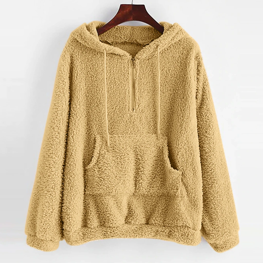womens plush hoodie