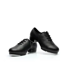 Sports Dance Shoes Adult Children Performance Tap Dance Shoes Soft Sole Natural Leather Shoes Step Sneakers Dance Shoes 1