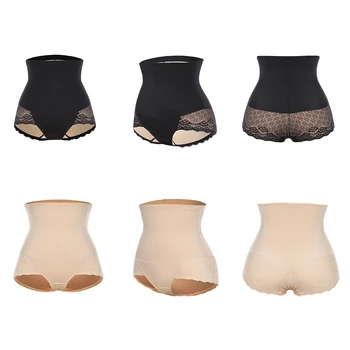 

High Waist Women Butt Lifter With Tummy Control Underwear Waiste Trainer Body Shaper Slimmer Seamless Padded Lace Shapewear