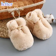 

Baby Socks Winter Baby Boy Girl Booties Fluff Soft Toddler Shoes First Walkers Anti-slip Warm Newborn Infant Crib Shoes