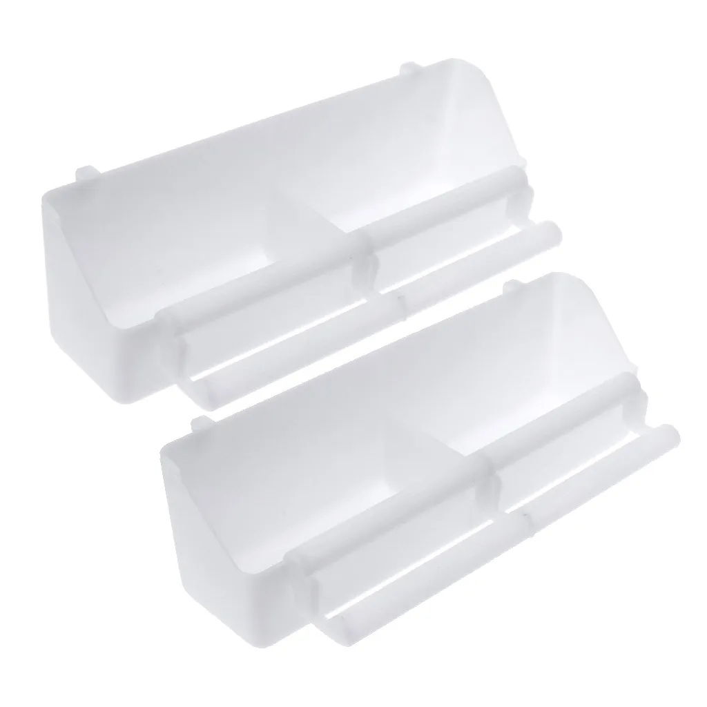 

2Pcs/set Bird Feeder Parrot Food Water Bowl Pigeons Stand Cage Feeding Tools Drop Ship Support