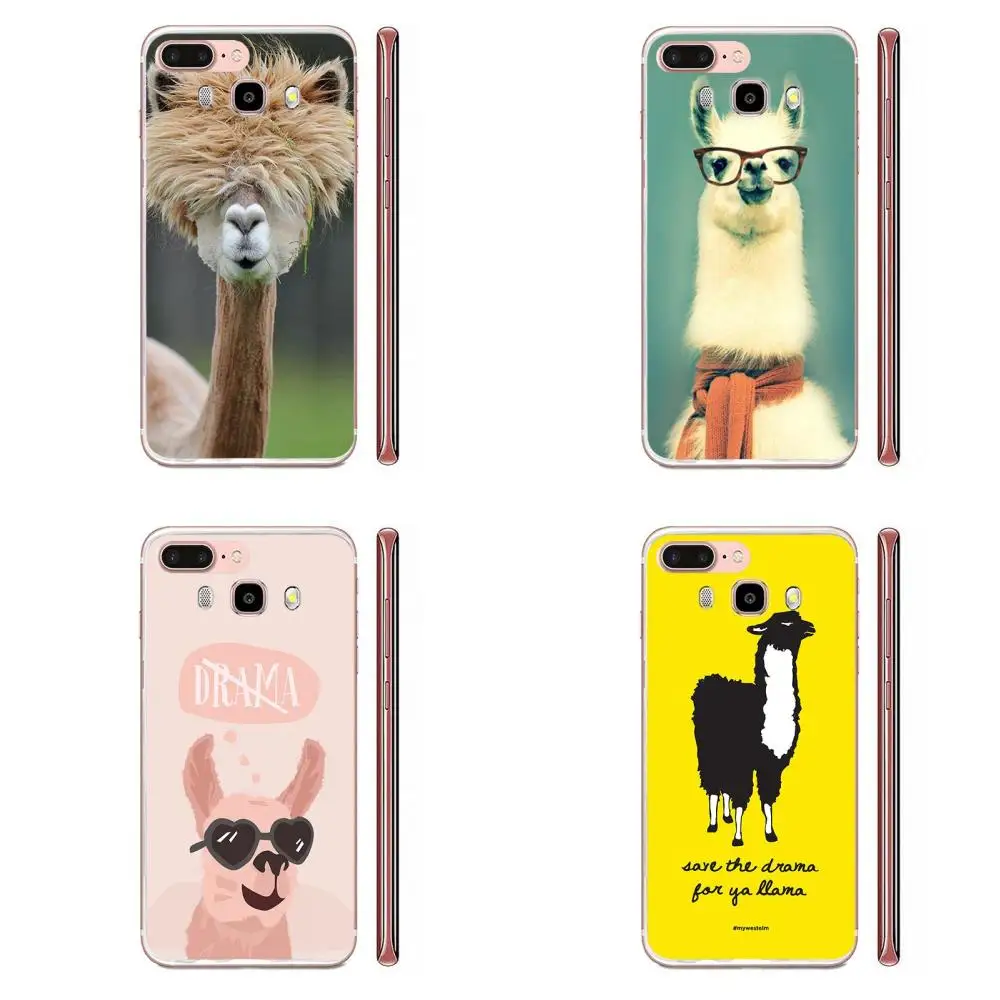 TPU Art Print Cover Case Funny Cute Alpacas For HTC Desire 530 626 628 630 816 820 830 One A9 M7 M8 M9 M10 E9 U11 U12 Life Plus | Мобильные
