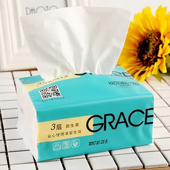 

6 Bags Toilet Roll Paper 4 Layers Home Bath Toilet Roll Paper Primary Wood Pulp Toilet Paper Tissue Roll For Dropshipping