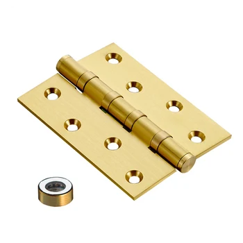 

4 inch Brass Hinge Stainless Steel Door Hinge For Heavy Doors Furniture Accessories Gold Hinges