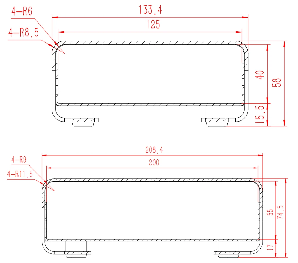 Estrutura de extrusão de alumínio faça você