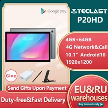 10-Tablets PC Android Teclast P20hd Octa-Core GPS 4GB 1920x1200 LTE SC9863A Newest 64GB