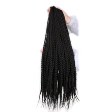 Накладные волосы Amir Crotchet Box, косички, 22 пряди, синтетические волосы для африканских, Омбре, коричневые, бордовые, волосы на кросиках, оптом