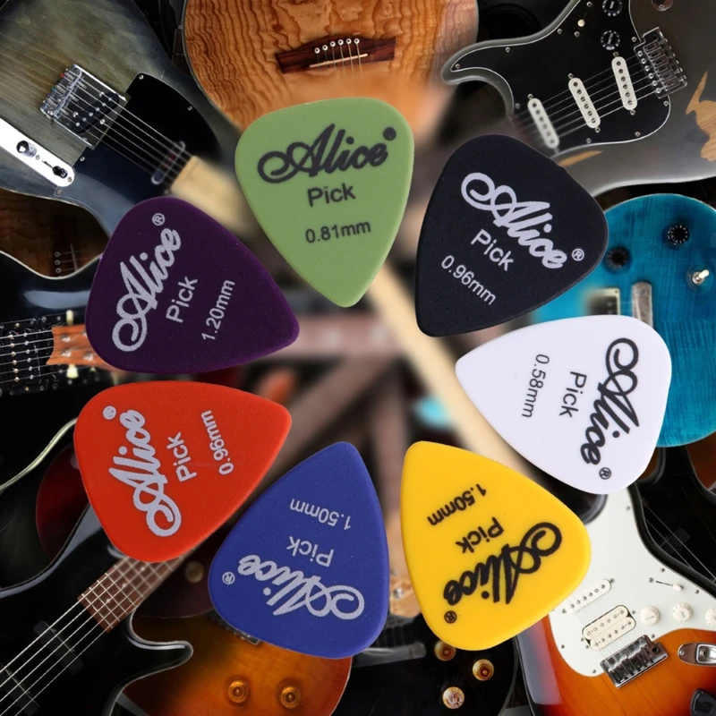 100 шт акустическая электрическая гитара pick s Plectrum различные 6 толщина w/pick Box