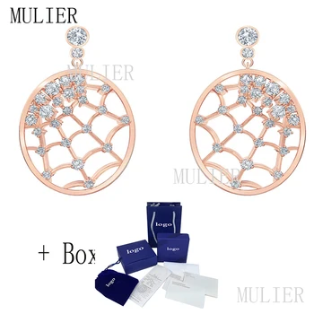 

2019 fashion new unique spider web pattern earrings shiny pierced earrings is a romantic gift for girlfriends