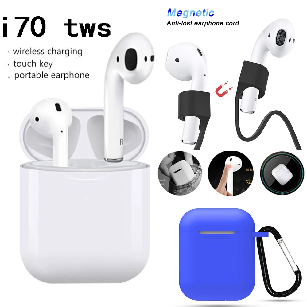 

i70 tws cordless bluetooth earphone wireless in ear bluethooth earpiece pk i12 i13 i14 i15 i17 i20 i30 i40 i50