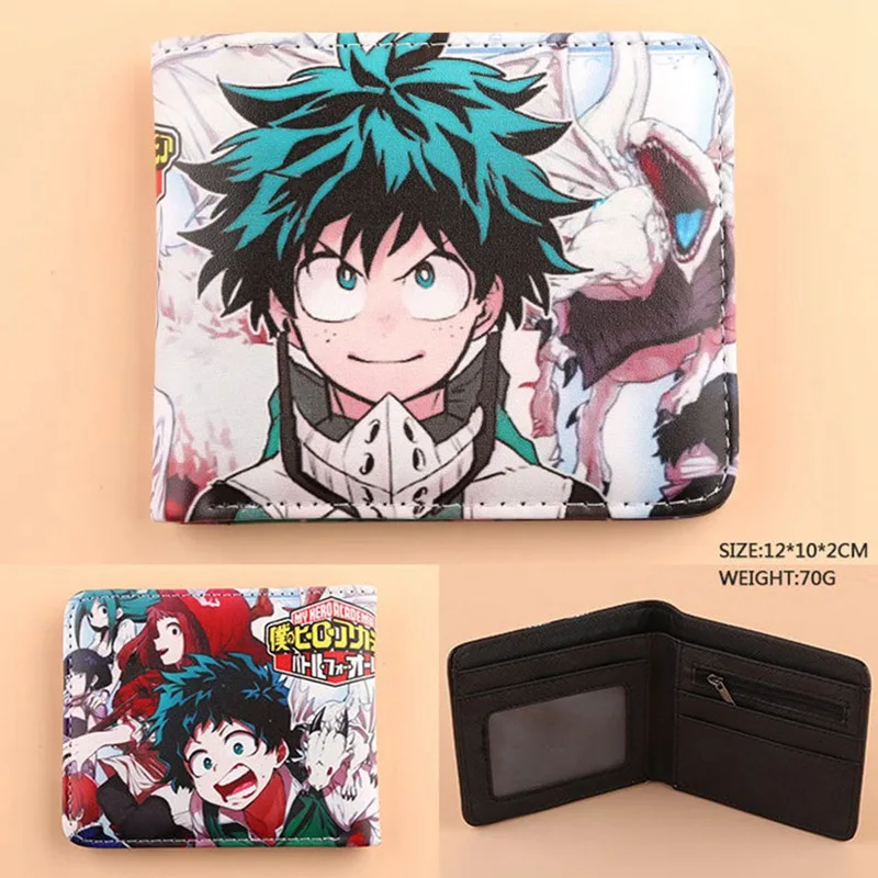 Anime Boku No Hero Academia Wallet Women Men My Hero Academia Coin Purses Unisex Money Bag