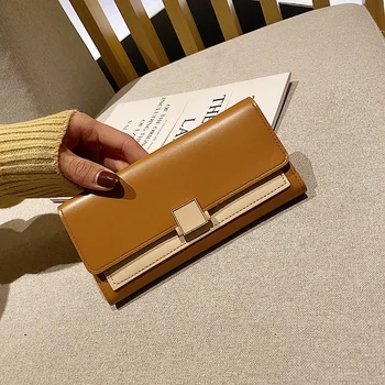 

Women's Wallet Fashion PU Leather Wallet for Women Bank/ID/Credit Card Holder Contrasting Card Case Womens Wallets and Purses