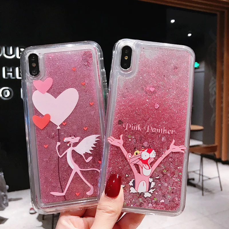 

Pink Panther Quicksand Phone Case For Huawei Honor P10 P20 P30 P9 Nova 3e 4e Mate 8 9 10 10i 20i 20 20X Plus Pro Lite Case