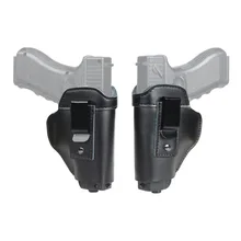 Soft Leather IWB Concealed Carry Holster for Glock 17 19 26 43 43X 48 Pistol Gun Tactical Inside Waistband Concealment Clip Case Soft Leather IWB Concealed Carry Holster for Glock 17 19 26 43 43X 48 Pistol Gun Tactical Inside Waistband Concealment Clip Case