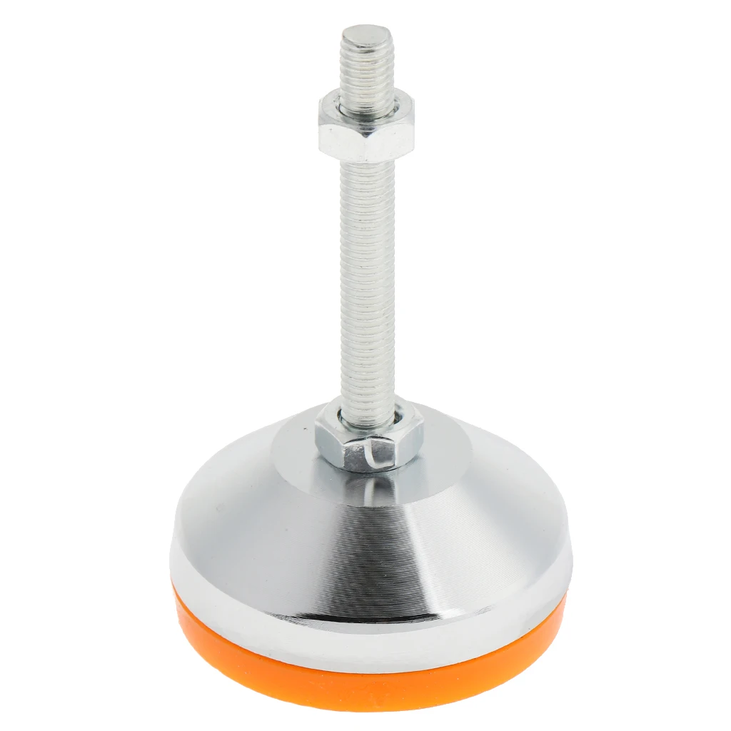 8pcs Height Adjustable Leveler Foot Cups Non-skid Base M16 Thread 5.5X8.8cm