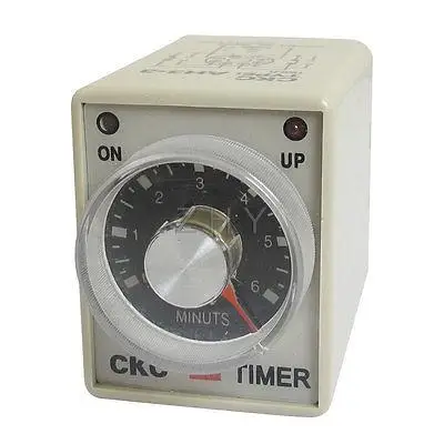 

110V AC 6Min 0-6m DPDT 8 Pin 8P Terminals Delay Timer Time Relay AH3-3