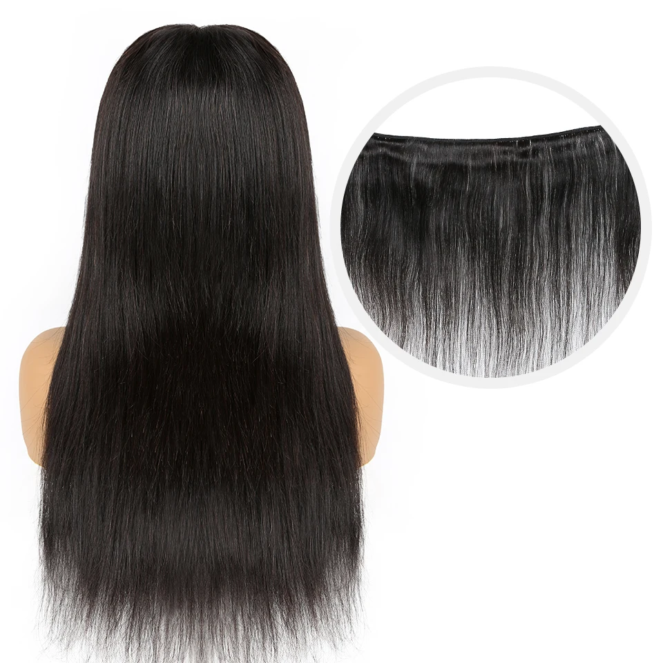 Перуанские прямые Синтетические волосы на кружеве человеческих волос парики для черные женские предварительно вырезанные 150% Плотность 13x4 Синтетические волосы на кружеве парик Волосы remy парики