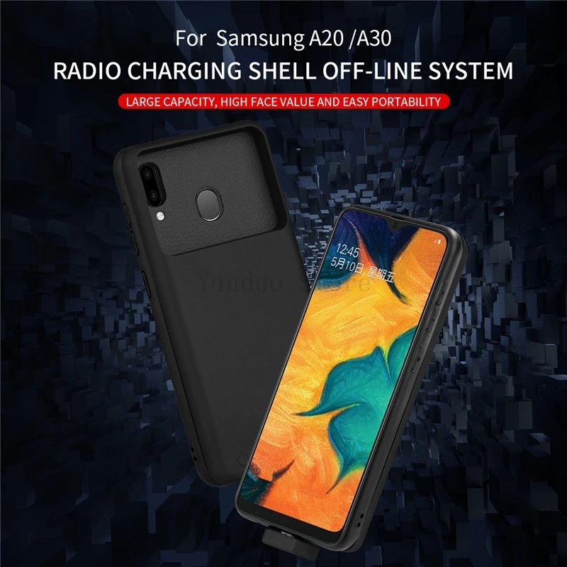 Силиконовый ударопрочный чехол для батареи samsung Galaxy A20 A30, чехол для подзарядки, умный аккумулятор, отдельный зарядный чехол